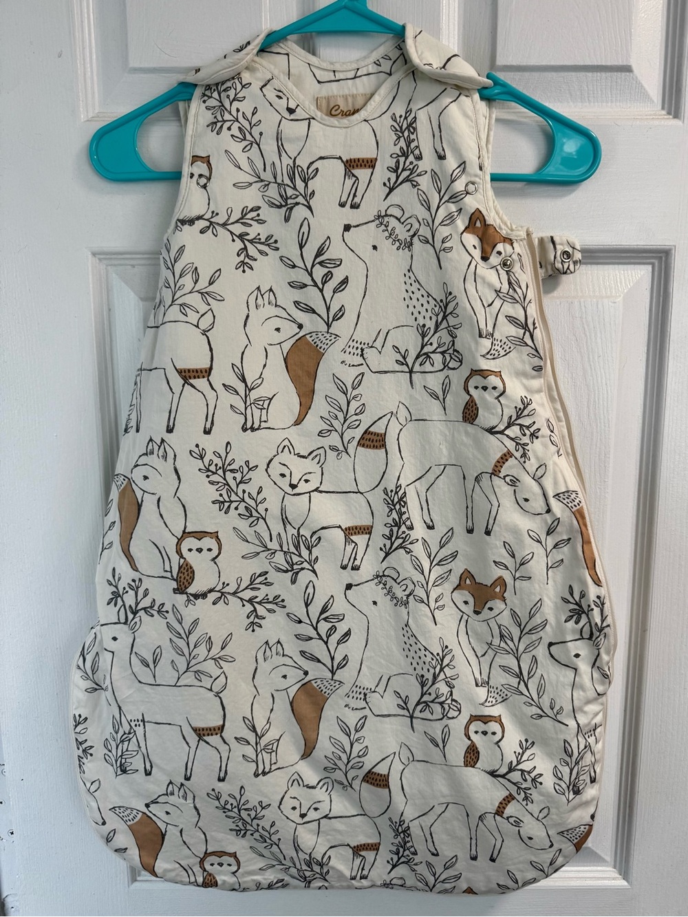 EUC Crane Baby Wearable Blanket, 0-9 months, Ezra Woodland, 1.7 TOG sleep sack